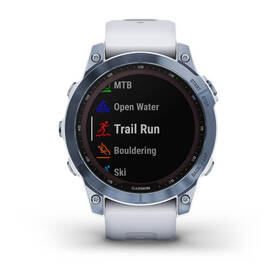 Chytré hodinky Garmin fenix 7 Sapphire Solar - Titan Blue/ White Silicone Band 

 obrázek produktu 4 z 10