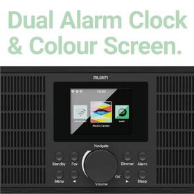 Internetový radiopřijímač Majority Peterhouse Graduate černá barva
