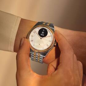 Chytré hodinky Withings Scanwatch Nova Brilliant 39 mm zlatá barva
