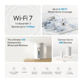 Komplexní Wi-Fi systém TP-Link Deco BE68 (2 ks) bílý

 obrázek produktu 3 z 9