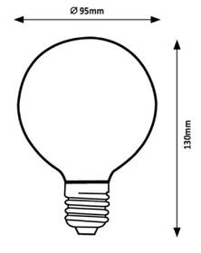 Chytrá žárovka Rabalux SMART LED Filament E27 G95, 4W, 300lm, 2700K, RGB 

 obrázek produktu 6 z 6