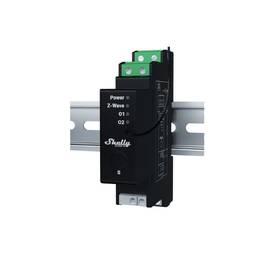 Modul Shelly Wave Pro Shutter, žaluziový modul, 2x 16A, měření spotřeby, Z-Wave černá barva
