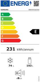 Chladnička s mrazničkou Samsung BRB70F26CES0EO bílá barva
