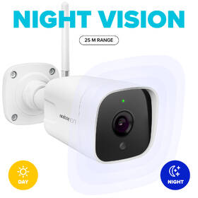 IP kamera Niceboy ION Guardian G2 PRO 2K Wi-Fi bílá barva
