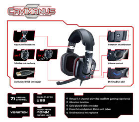 Headset Genius GX Gaming HS-G700V Cavimanus černý

 obrázek produktu 7 z 8