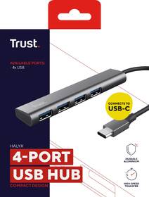 USB Hub Trust Halyx Aluminium USB-C/4x USB 3.2 Gen1 stříbrný

 obrázek produktu 10 z 11
