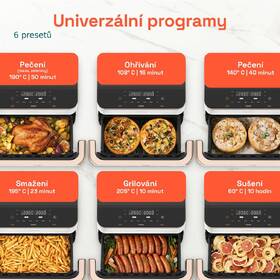 Fritéza horkovzdušná COSORI TF101S Dual Blaze TwinFry 10 l bílá

 obrázek produktu 5 z 9