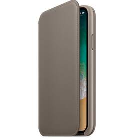 Pouzdro na mobil flipové Apple Leather Folio na iPhone X - kouřové 

 obrázek produktu 2 z 2