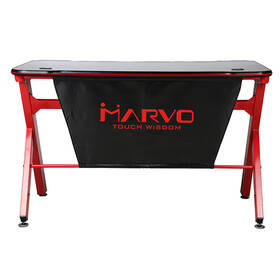 Herní stůl Marvo DE-03, 120x61 cm, podsvícený černý/červený

 obrázek produktu 1 z 2