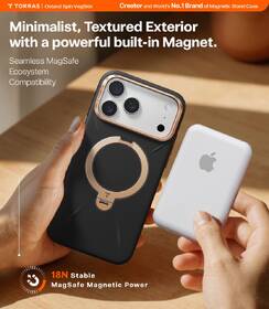 Kryt na mobil Torras Ostand Q3 Vegskin na Apple iPhone 17 Pro Max černý

 obrázek produktu 5 z 7
