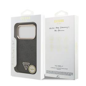 Kryt na mobil Guess 4G Strass Triangle Logo Gold Frame MagSafe na Apple iPhone 18 Pro černý

 obrázek produktu 6 z 6