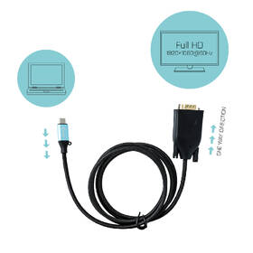 Kabel i-tec USB-C / VGA, 1,5m černý

 obrázek produktu 3 z 3