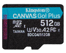 Paměťová karta Kingston MicroSDXC 512GB U3 UHS-I (200R/160W) + adaptér 

 obrázek produktu 3 z 4