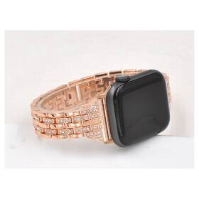 Řemínek WG line, kovový, na Apple Watch 42/44/45/49 mm + adapter - rose gold 

 obrázek produktu 3 z 4