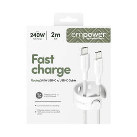 Kabel PanzerGlass empower USB-C/USB-C, 240 W, 2m bílý

 obrázek produktu 6 z 6