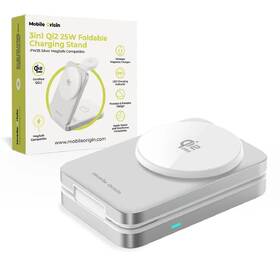 Bezdrátová nabíječka Mobile Origin 3in1 Qi2 25W Stand PW35 stříbrná

 obrázek produktu 14 z 18