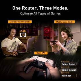 Router Asus TUF-BE6500 (BE6500) WiFi 7 Extendable Gaming,  AiMesh černý

 obrázek produktu 9 z 10
