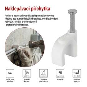 Kabelový klip EMOS 10MM, 50KS bílý

 obrázek produktu 1 z 9