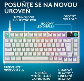 Klávesnice Logitech G316 X 75 - US INT'L layout bílá

 obrázek produktu 7 z 16