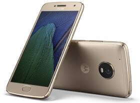 Mobilní telefon Motorola Moto G Plus 5.generace Dual SIM zlatá barva
