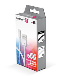 Kabel Connect IT Wirez USB/Lightning, 0,5m bílý

 obrázek produktu 1 z 1