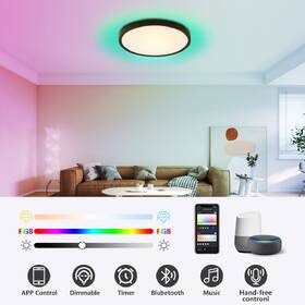 Stropní svítidlo IMMAX IMMAX NEO LITE TUDO SMART RGB 60cm 65W, s podporou BEACON, Wi-Fi, TUYA černé

 obrázek produktu 5 z 10
