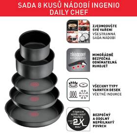 Sada nádobí Tefal L7619202, 8 ks 

 obrázek produktu 8 z 10