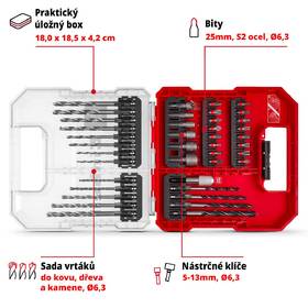 Sada vrtáků Einhell L-CASE (40 ks) 49109053 

 obrázek produktu 2 z 14