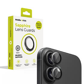 Ochranné sklo čočky fotoaparátu Mobile Origin Sapphire Lens guards na Apple iPhone 16/16 černé

 obrázek produktu 7 z 7