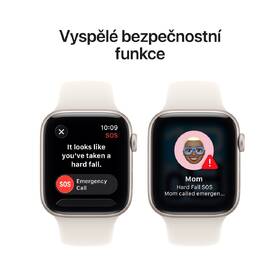 Chytré hodinky Apple GPS 40mm hvezdně bílý hliník - hvezdně bílý sportovní řemínek -  S/M 

 obrázek produktu 6 z 7