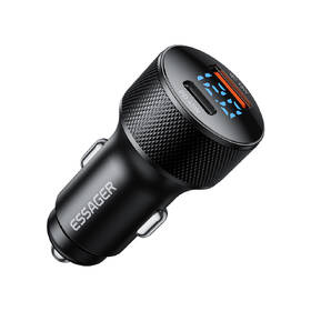 Adaptér do auta Essager s digitálním displejem PD3.0 + QC3.0 45W černý

 obrázek produktu 1 z 3