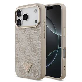 Kryt na mobil Guess 4G Strass Triangle Logo Gold Frame MagSafe na Apple iPhone 18 Pro růžový

 obrázek produktu 5 z 6