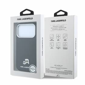 Kryt na mobil Karl Lagerfeld PU Grained Semi Wrap K&CH Heads Magsafe na Apple iPhone 18 Pro černý

 obrázek produktu 6 z 6