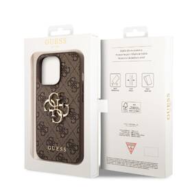 Kryt na mobil Guess 4G Metal Logo na Apple iPhone 14 Pro hnědý

 obrázek produktu 3 z 3