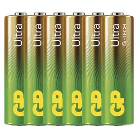 Baterie alkalická GP Ultra AA (LR6), 6 ks 

 obrázek produktu 1 z 3