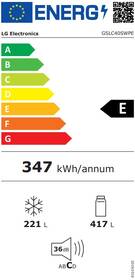 Americká lednice LG GSLC40SWPE bílá barva
