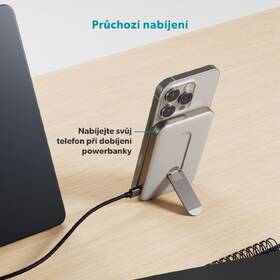 Powerbanka Epico UltraPack Mag+  Qi2 Stand 5000mAh titanová

 obrázek produktu 11 z 11