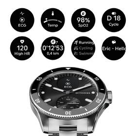 Chytré hodinky Withings Scanwatch Nova 42 mm černé/stříbrné

 obrázek produktu 5 z 9