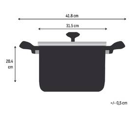 Hrnec s poklicí Tefal E3366955 XL, 30 cm nerez

 obrázek produktu 1 z 9
