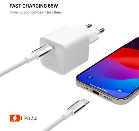 Napájecí adaptér FIXED Mini 65W GaN, USB-C, PD bílý

 obrázek produktu 3 z 10