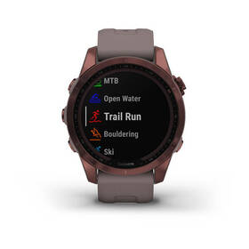 Chytré hodinky Garmin fenix 7S Sapphire Solar - Titan Dark Bronze/Gray Silicone Band 

 obrázek produktu 3 z 10