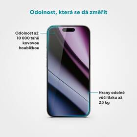 Tvrzené sklo Epico AntiReflective Glass 3D Ultra s aplikátorem na Apple iPhone 16 Pro/17 

 obrázek produktu 4 z 6