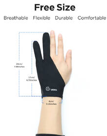 Rukavice UGEE Art Glove, 2 ks černé

 obrázek produktu 1 z 6