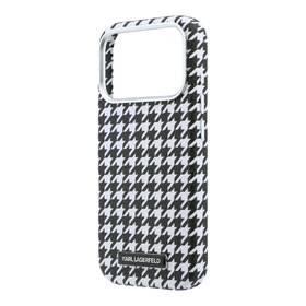 Kryt na mobil Karl Lagerfeld PU Houndstooth Resin Plate MagSafe na Apple iPhone 17 Pro černý

 obrázek produktu 4 z 6