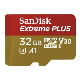 Paměťová karta SANDISK 32GB UHS-I U3 (95R/90W) + adaptér černá

 obrázek produktu 2 z 3