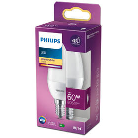 Žárovka LED Philips svíčka, 7W, E14, teplá bílá 

 obrázek produktu 2 z 2