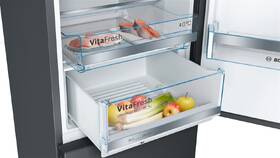 Chladnička s mrazničkou Bosch KGE398XBA VitaFresh černá barva
