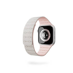 Řemínek Epico Magnetic+ Silicone na Apple Watch SE (44mm)/Series 1-9 (42/44/45mm) 10-11 (46mm)/Ultra (49mm) bílý

 obrázek produktu 2 z 3