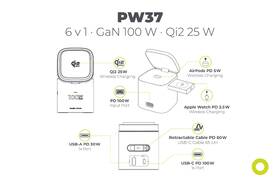 Nabíječka do sítě Mobile Origin 100W, Qi2 25W Foldable Charger PW37, MagSafe černá

 obrázek produktu 15 z 16