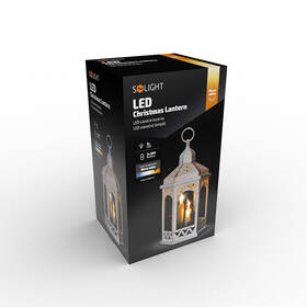 LED dekorace Solight lucerna bílá, 33cm, 3x LED svíčka, 3x AAA 

 obrázek produktu 7 z 7